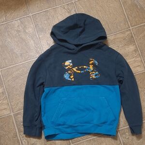 Under Armour Two-Tone Blue Hoodie Kids